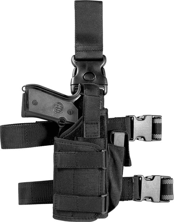 Image du produit Vega Holster holster tactique de cuisse pour pistolet avec lampe de poche/laser, noir