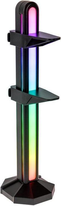Actual product image Lamptron GPU holder, ARGB - black