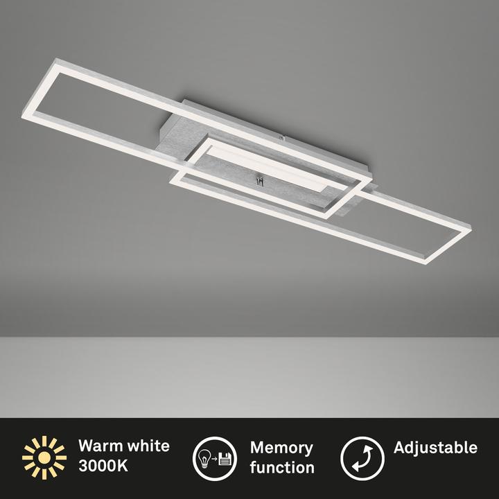 Produktbild Briloner LED Deckenleuchte, alu gebürstet, LED/40W (4400 lm)