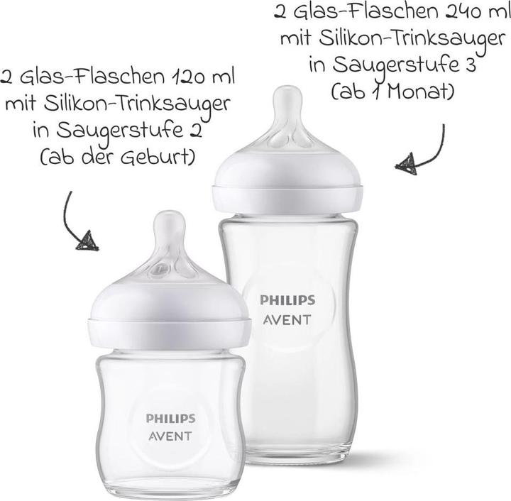 Produktbild Philips Avent Flaschenwärmer & Babykostwärmer Premium Starter-Set Glas Natural 9-tlg. -