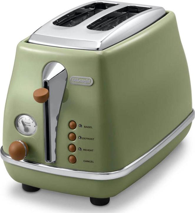 Produktbild De'Longhi Broodrooster Icona Vintage CTOV 2103.GR - Groen