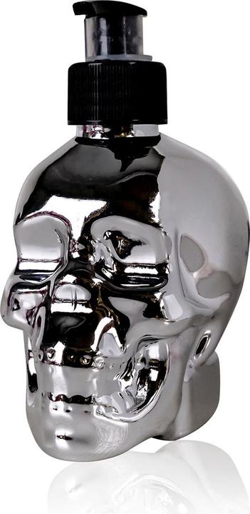 Image du produit Accentra Savon liquide en pompe Tête de mort, 300ml, parfum : cerise sanguine, couleur : argent métallique (Savon liquide, 300 ml)