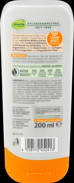 Produktbild dm alverde Conditioner Locken Bio-Leinsamen, Bio-Traube (200 ml)