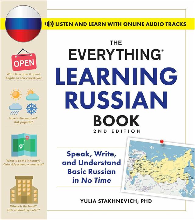 Actual product image The Everything Learning Russian Book, 2nd Edition (English, Yulia Stakhnevich, 2024)