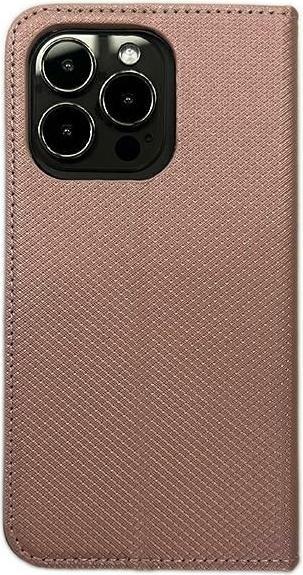 Actual product image No Name Case Smart Magnet book iPhone 15 Pro Max 6.7" różowo złoty/rose gold (Apple iPhone 15 Pro Max)