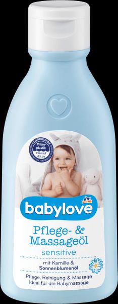 Produktbild dm babylove Pflege- und Massageöl sensitive