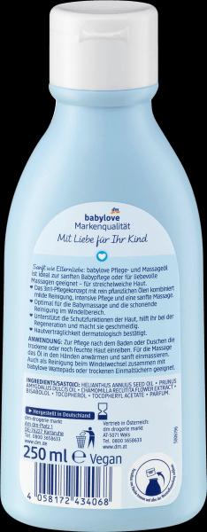 Produktbild dm babylove Pflege- und Massageöl sensitive