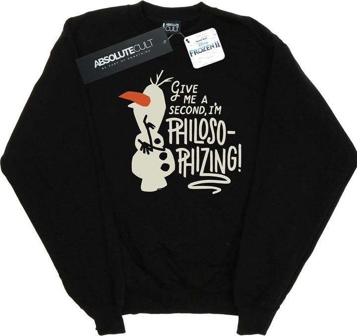 Actual product image Disney Boys Frozen 2 Olaf Philosophizing Sweatshirt (140, 146)