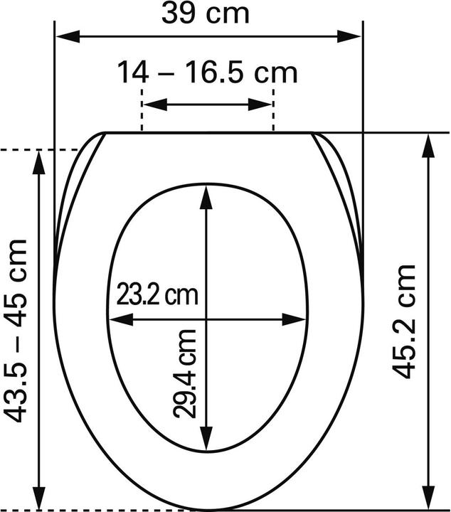Actual product image Diaqua WC seat