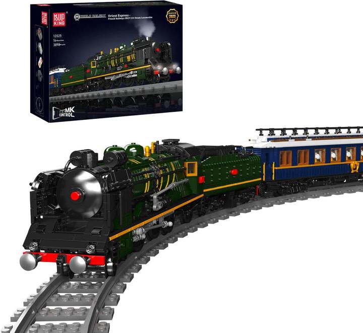 Actual product image Mould King SNCF 231 steam locomotive (Orient-Express)