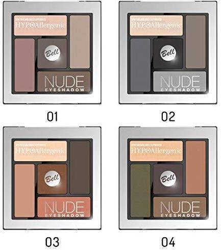 Actual product image Bell Cosmetics HypoAllergenic Nude Eyeshadow hypoallergenic satin-cream eye shadows 01 5g (01)
