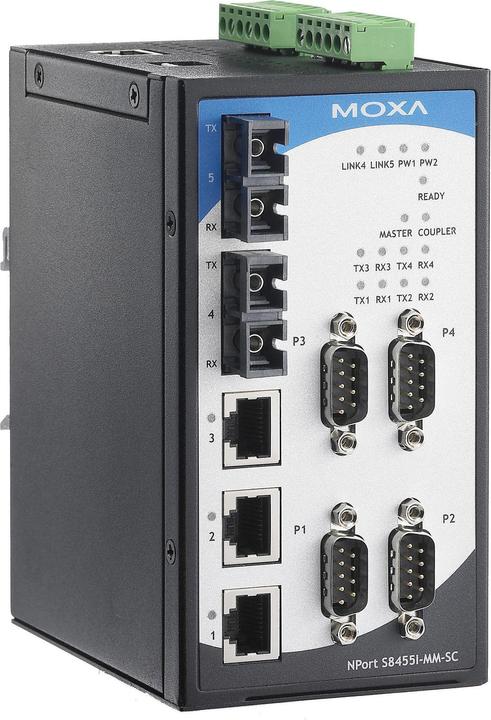 Actual product image Moxa NPort S8455I-MM-SC - Device server - 4 ports