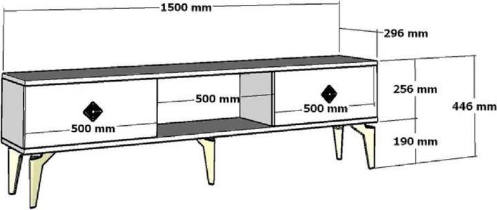 Actual product image Kalune Design Varna (150 x 44.5 x 29.5 cm)
