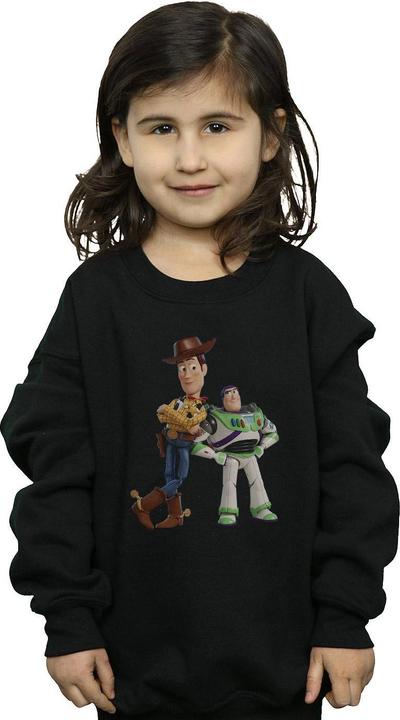 Actual product image Disney Girls Toy Story Buzz And Woody Standing Sweatshirt (140, 146)