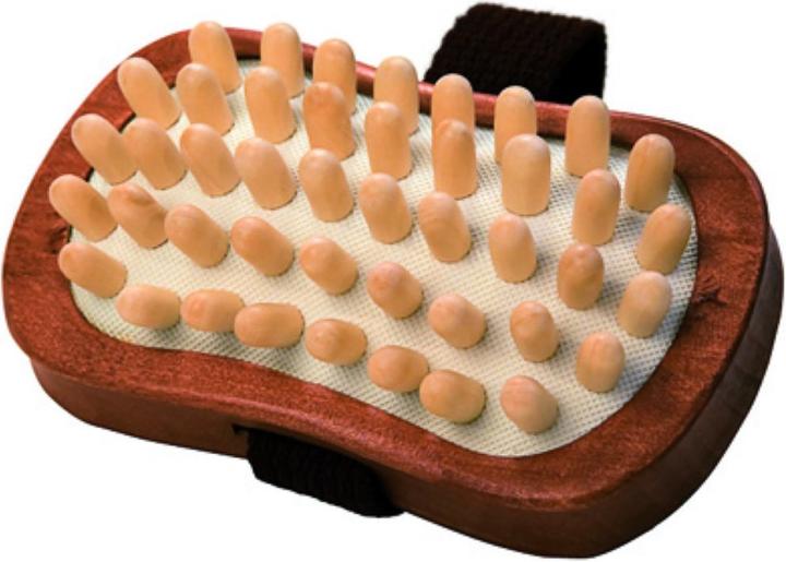 Body Vital Cellulite-Handbürste mit Holznoppen