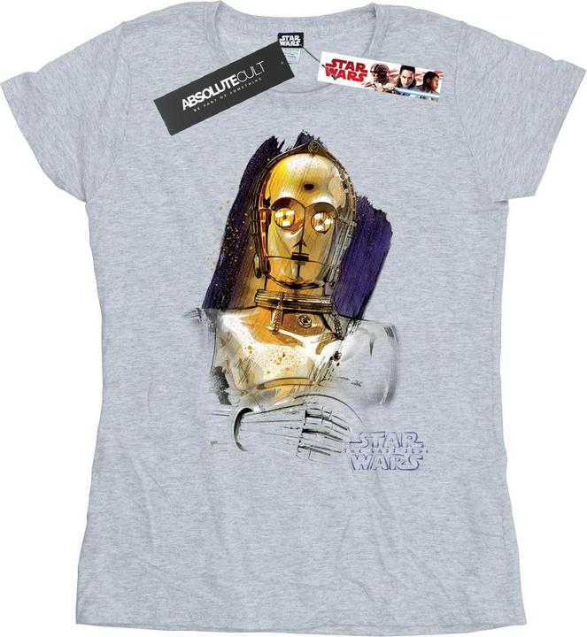 Immagine prodotto Star Wars The Last Jedi C-3PO Brushed Maglietta Donna (L)