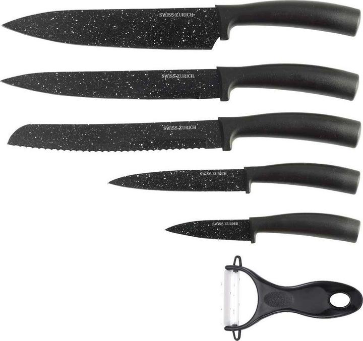 Nenurodyta SWISS ZURICH 6-piece MARBLE knife set