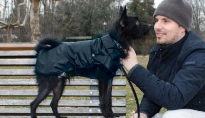 Produktbild Croci Spa Montreal raincoat for dogs black 60cm (60, Hundemantel)