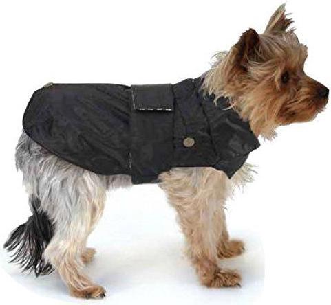 Produktbild Croci Spa Montreal raincoat for dogs black 60cm (60, Hundemantel)