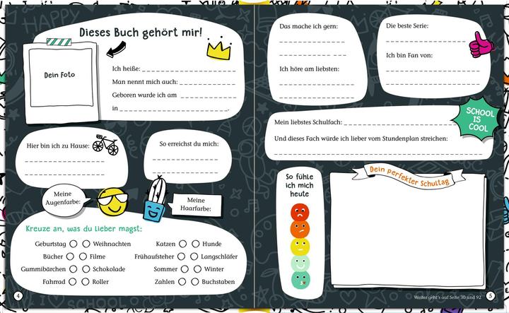 Immagine prodotto Die Spiegelburg Freundebuch - Meine Schulfreunde (Tedesco)