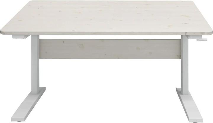 Image du produit Flexa Study Classic Bureau réglable en hauteur avec fonction bascule Blanc lasuré