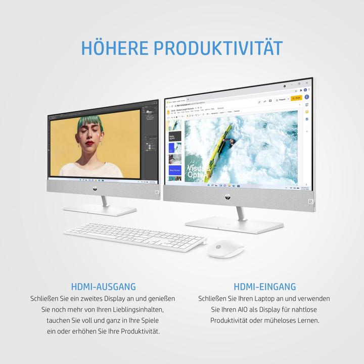 Actual product image HP Pavilion 27-ca0401ng (AMD Ryzen 7 5700U, 16 GB, 1000 GB)