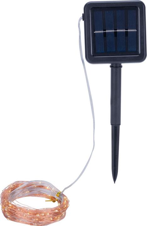 Immagine prodotto Casativo Faro in filo di rame, a energia solare, 22 m, 200 LED bianchi caldi, IP44 (0.19 m)