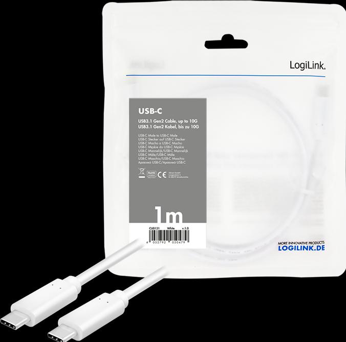 Immagine prodotto LogiLink CU0131 (1 m, USB 3.1, 60 W)