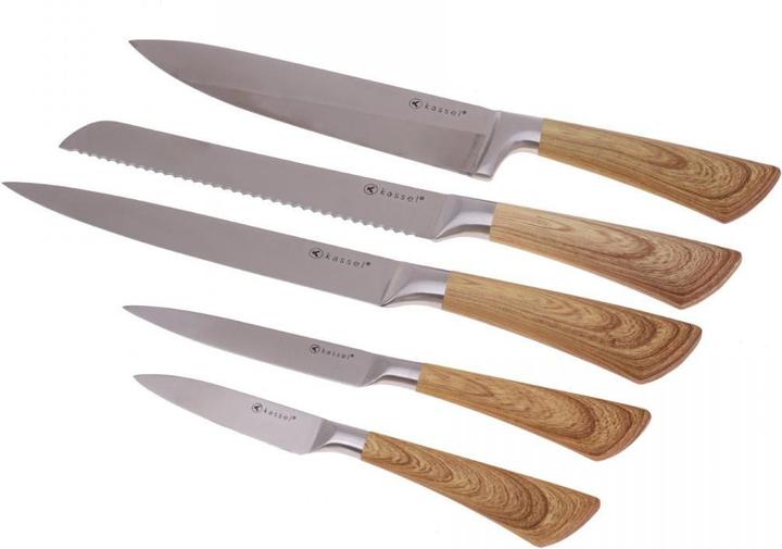 Produktbild 5 KNIVES IN VARNISHED WOOD BLOCK 93307