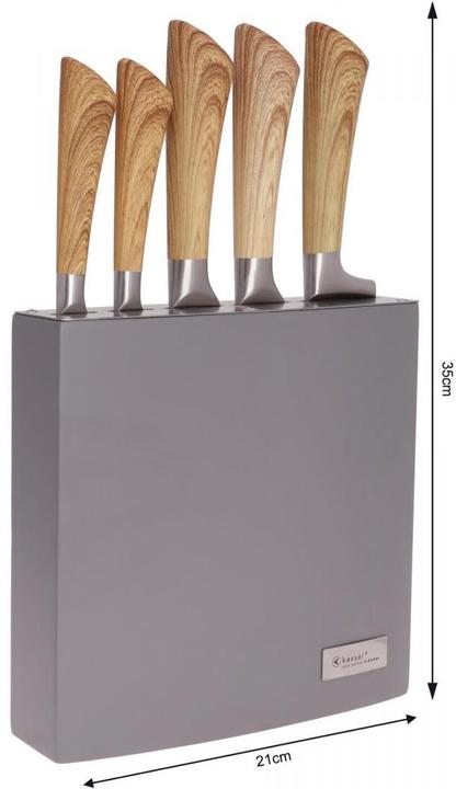 Produktbild 5 KNIVES IN VARNISHED WOOD BLOCK 93307