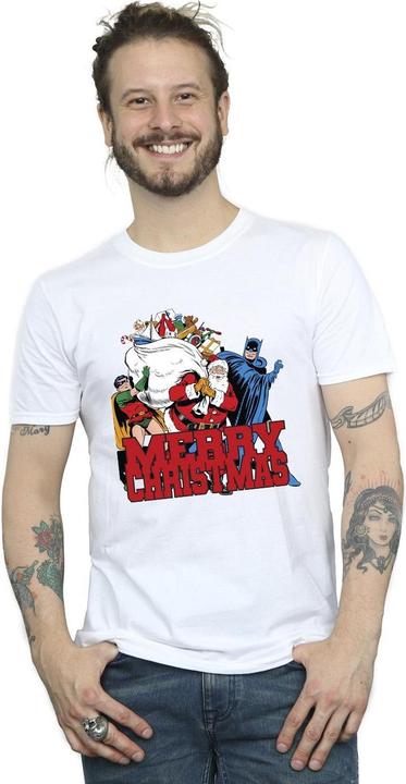 Immagine prodotto Batman Merry Christmas Comic Maglietta Uomo (XL)