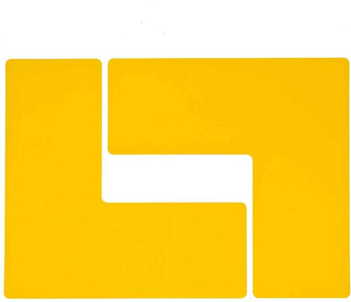 Produktbild Brady B-514, ToughStripe, Bodenmarkierung L-Form, Polyester, Gelb, 101.6 x 254.0 mm (1 VE = 20 Stü