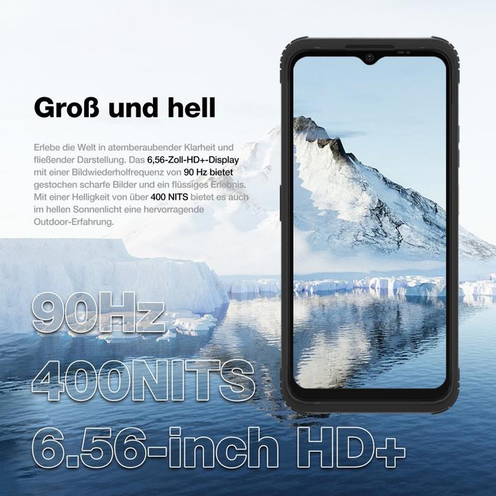 Actual product image Bea-Fon H Max (128 GB, Black, 6.56", Dual SIM, 13 Mpx, 4G)
