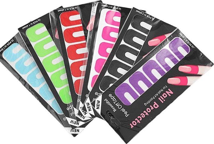 Produktbild JTI Abziehklebeband für Nagellack, U-förmig - 10 Stk
