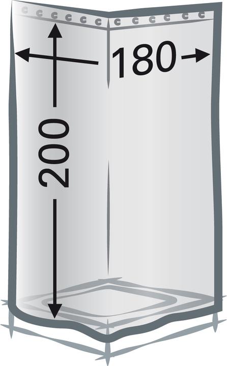 Image du produit Diaqua Rideau de douche Scuby 180 x 200 cm, blanc / bleu (180 x 200 cm)
