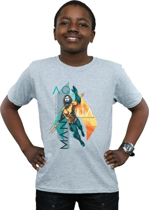 Immagine prodotto Aquaman Tropical Icon Maglietta Ragazzi (140, 146)