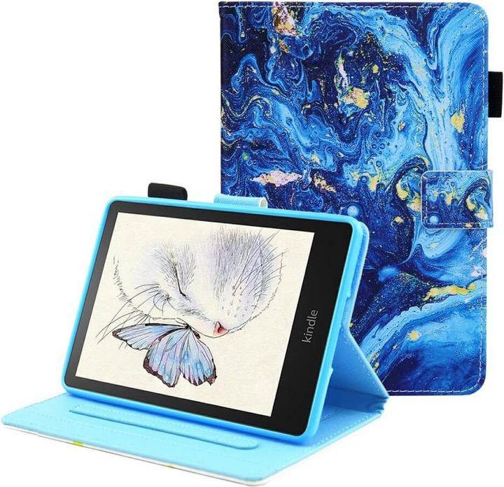 Image du produit Cover-Discount Housse pour Kindle Paperwhite (11.Gen) Blue Wave (Pour en savoir plus :)
