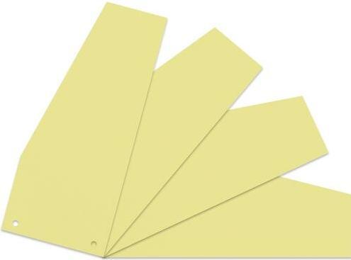 Niceday Trennstreifen Blanko 10,5 x 24 cm Gelb Pappkarton