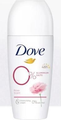 Produktbild Dove Deo Roll on 0% Rose 50ml (Roll-on, 50 ml)