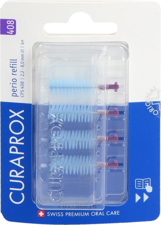 Actual product image Curaprox CPS 408 Perio refi 4x dunk viol (1 x)