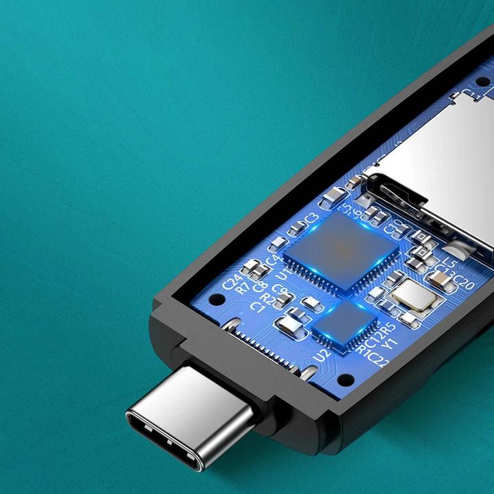 Image du produit Ugreen CM304 USB + USB-C Adapter Lecteur de cartes SD + microSD (noir) (USB-C)