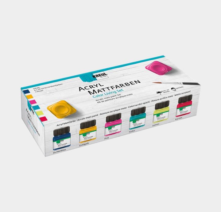 Produktbild Kreul Acryl Mattfarben Set (Bunt, 20 ml)