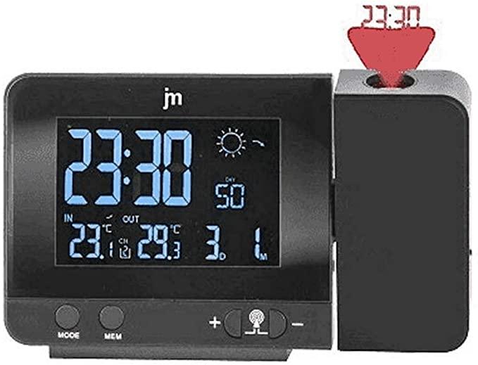 Actual product image JM Lowell Justaminute JD9714 digital weather station Black LED AC