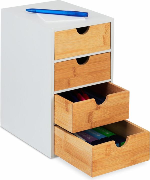 Actual product image Relaxdays Bamboo Laundry Hamper, Storage Box (30 l)