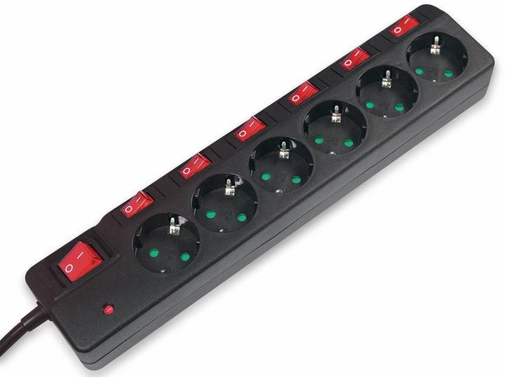 Image du produit LogiLink Barre d'alimentation (6 x, CEE 7/3, 1.50 m)