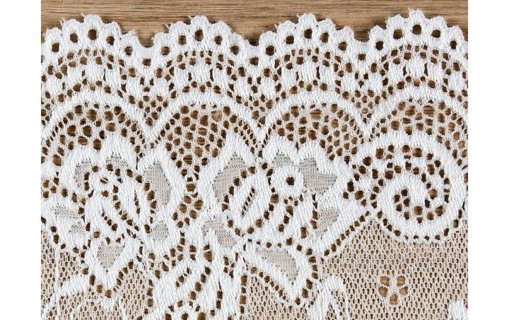 Image du produit Partydeco Tissu dentelle 15 x 900 cm, blanc