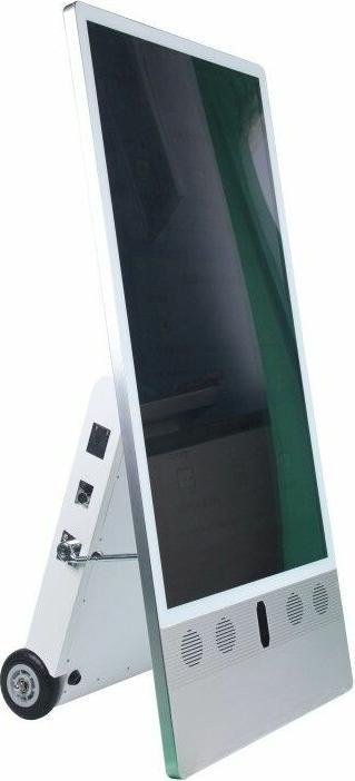 Immagine prodotto Allnet Espositore da 43 pollici per esterni con batteria oh. Touch con rotelle, 1500Nits, Andr