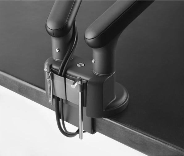Immagine prodotto One for All Design del supporto per monitor doppio nero (Tavolo, 35")