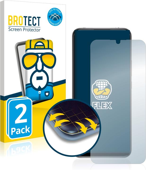 Actual product image BROTECT Full-Cover Protector (2 Piece, Mi 10 Lite)