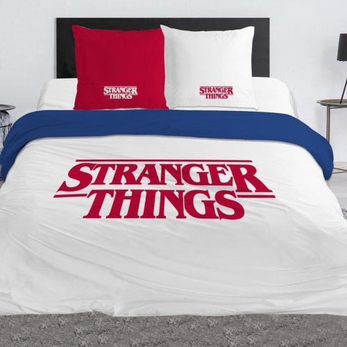 Actual product image NoName STRANGER THINGS - Parure de lit 240x220cm - Logo '100% Coton'